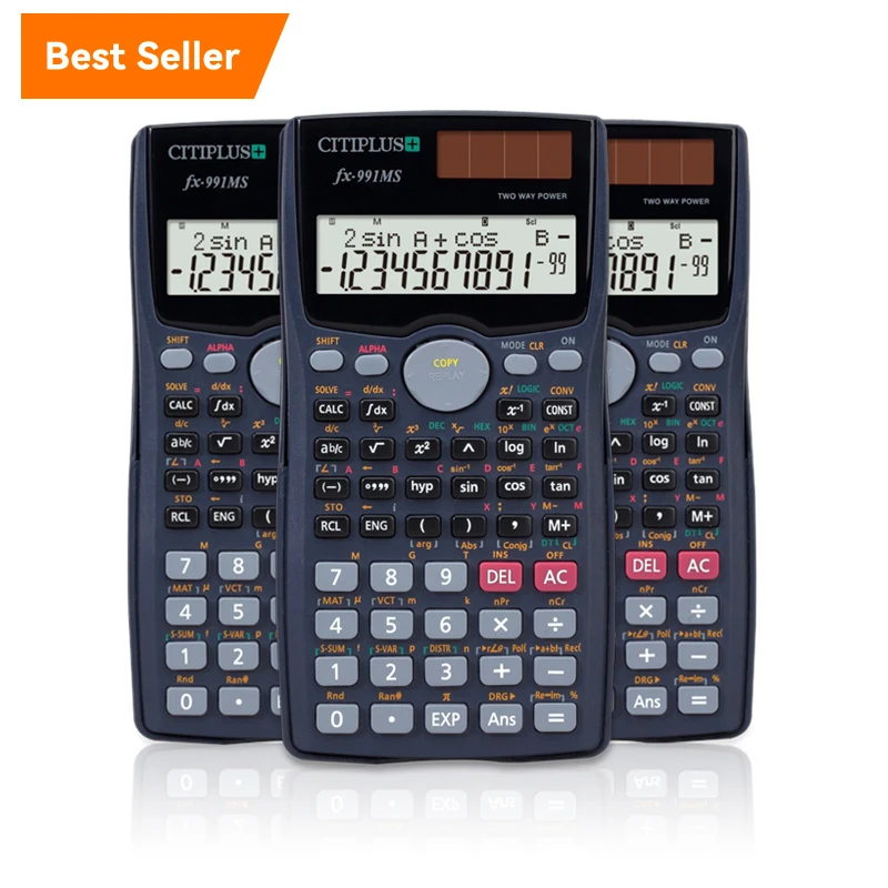 FX-991MS Suitable high School Student 240 Function Wholesale battery Power Scientific Calculator