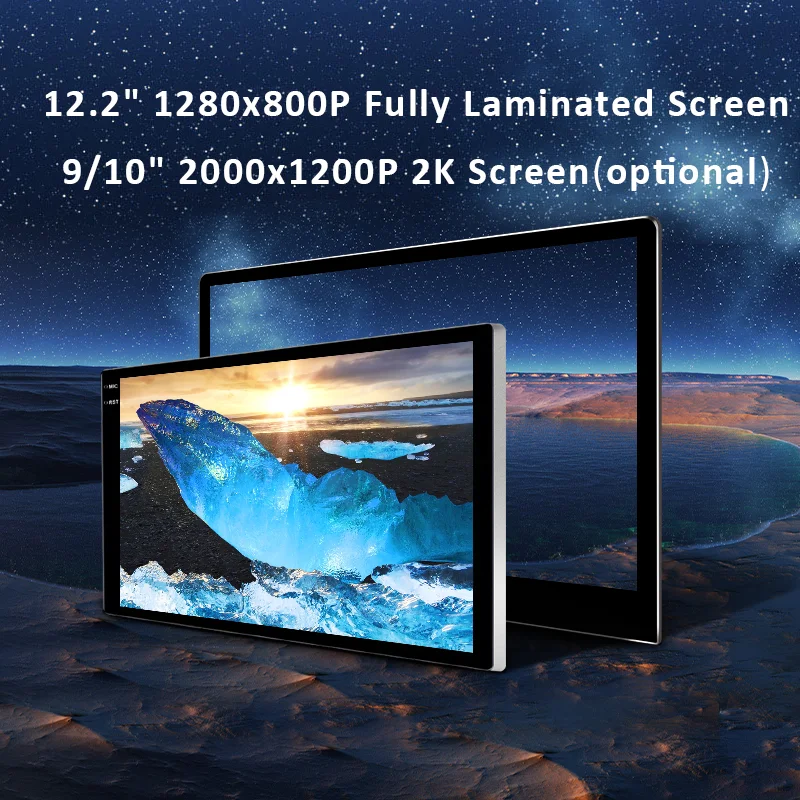 KLYDE 9/10/12 Inch Touch Screen Android 13 Car Radio QLED/IPS 1280*720 GPS Navi Stereo Audio 2DIN Multimedia Player