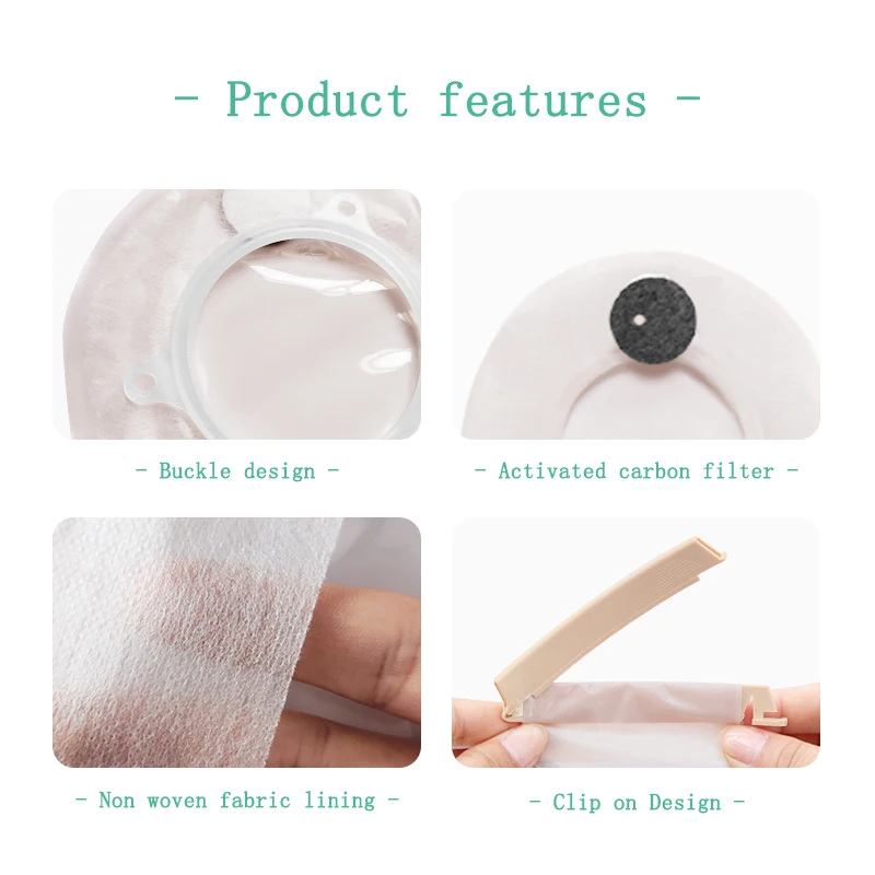 Pouch of Ostomy 2 Pise Colostomy Bag Size 60 mm