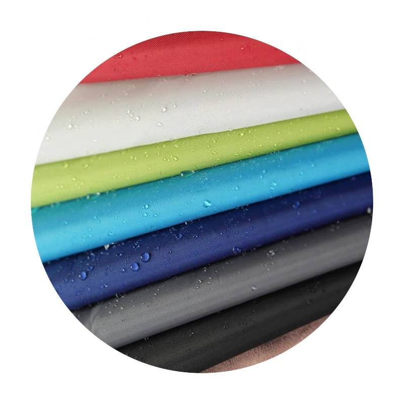 Custom Waterproof 210d Pu Backing Coated Ripstop Polyester Oxford Jacquard Fabric For Bag Making