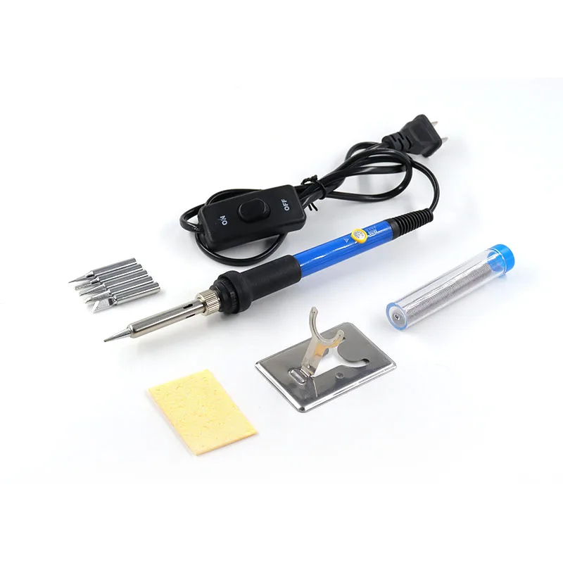60w welding solder rework station soldering iron 5 sets of circuit board integrated circuit repair soldering iron band switch