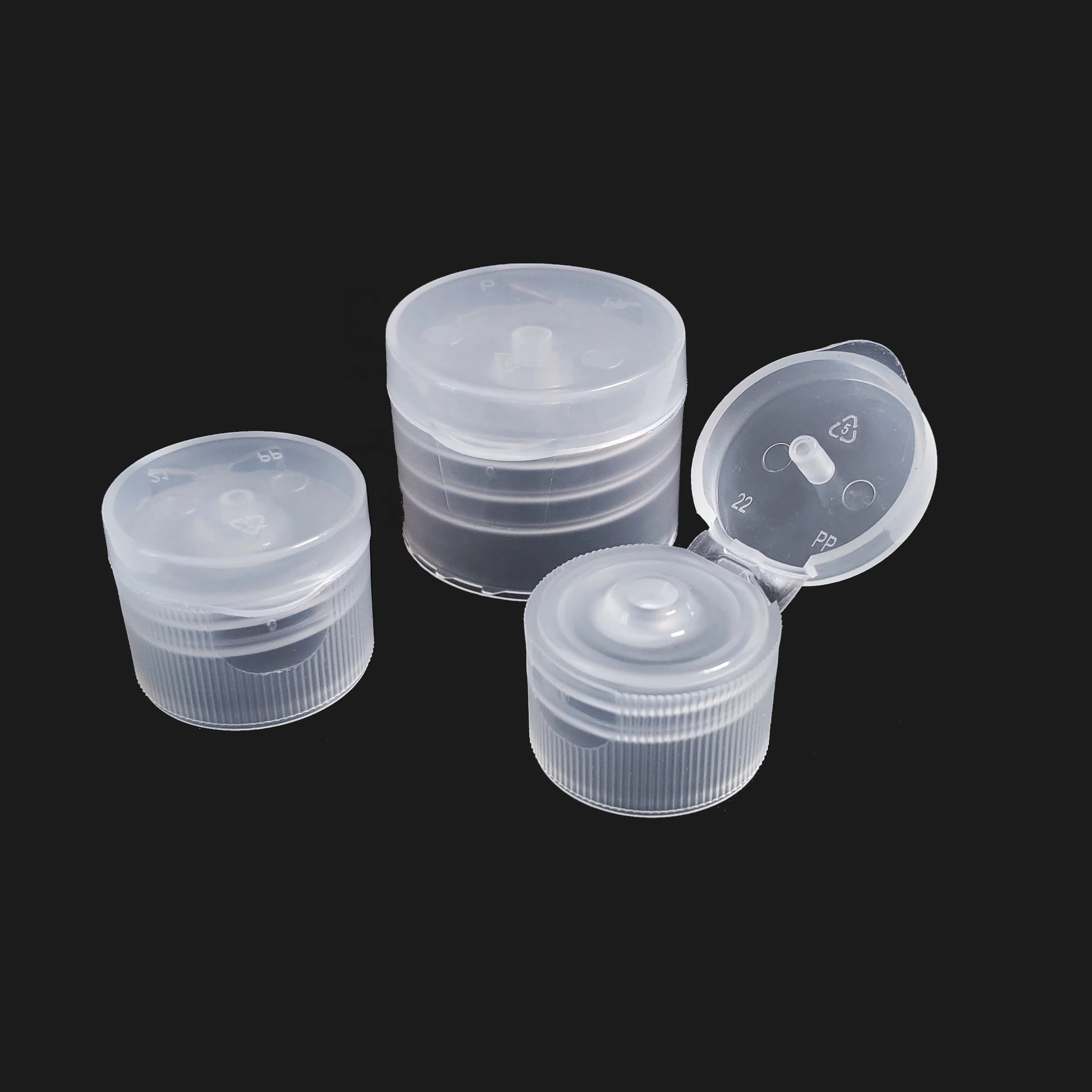 
20mm 24mm 28mm flip top bottle cap screw cap plastic lids Cosmetic packaging plastic 