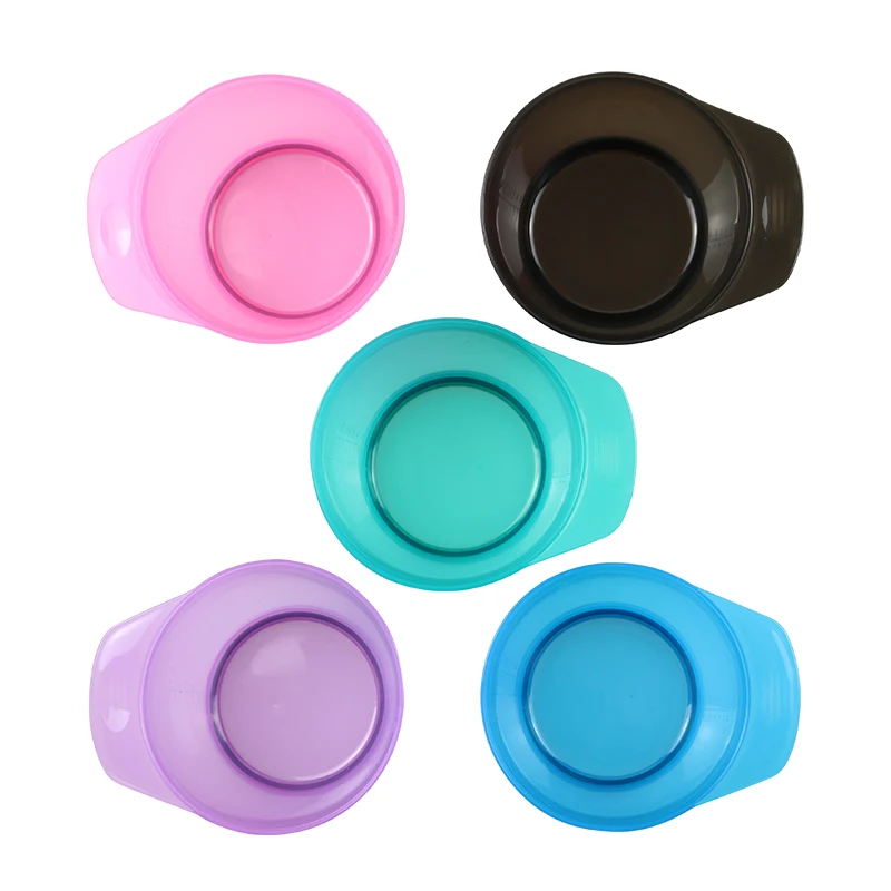 5 Colors Plastic Dye Bowl Hair Dyeing Palette Bowls Salon Dye Mixing Bowls Barber Styling Tool Hairdresser Accessories