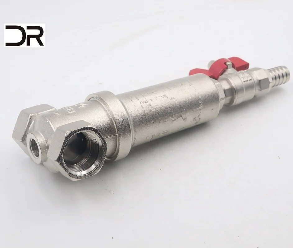 Forged brass strainer valve with hose ball valve