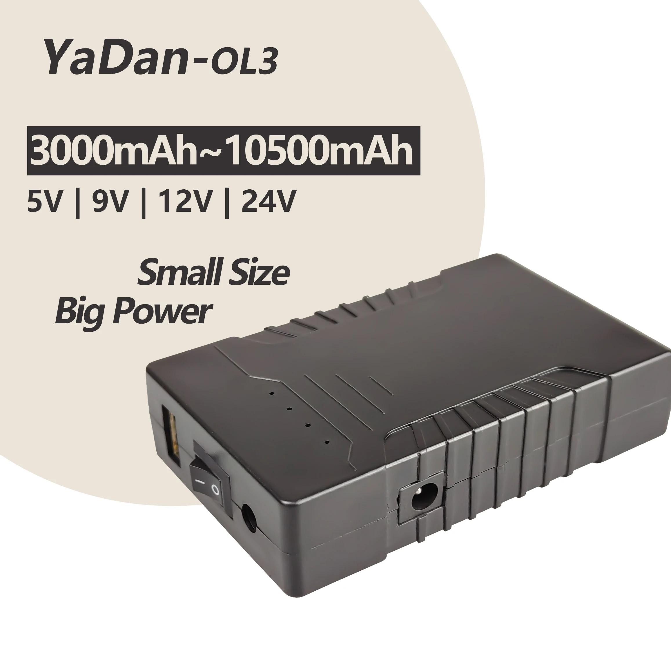 OL3 Stable Voltage 5V 9V 12V DC Output Online Mini UPS Backup Power For Wifi Router Modem CCTV Camera