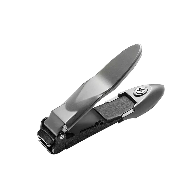 Finger toe cutter self collecting nail clippers tool collector foldable mess free anti-splash nail clipper with catcher