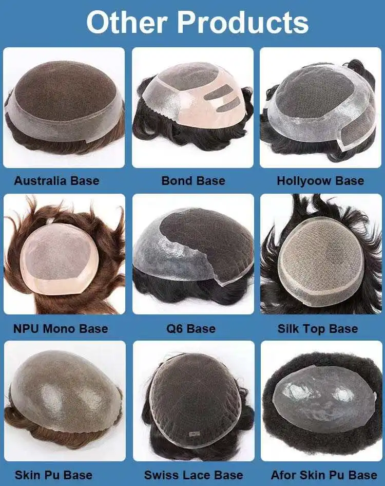 Cheap Price Wholesale  Natural Color Wave Hair System Ultra Thin Skin Pu With Lace Mono Australia Base Toupee For Men Wigs
