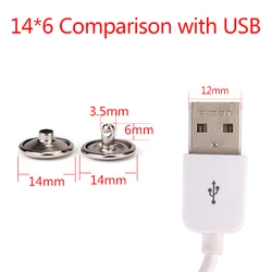 14mm Metal Spike Round Double Cap Rivet of Metal Stud Collision Nail Rock Leathercraft Belt Garment Bracelet