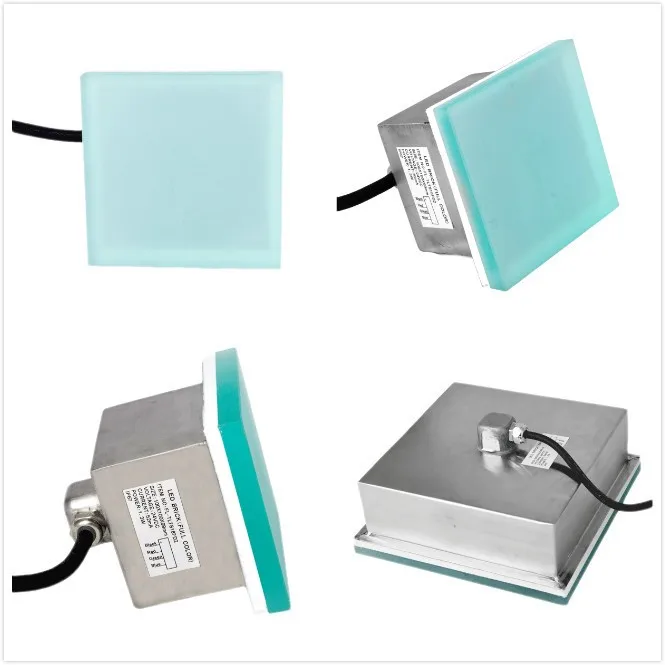 
Outdoor garden IP67 floor tiles RGB color changing LED step brick light 