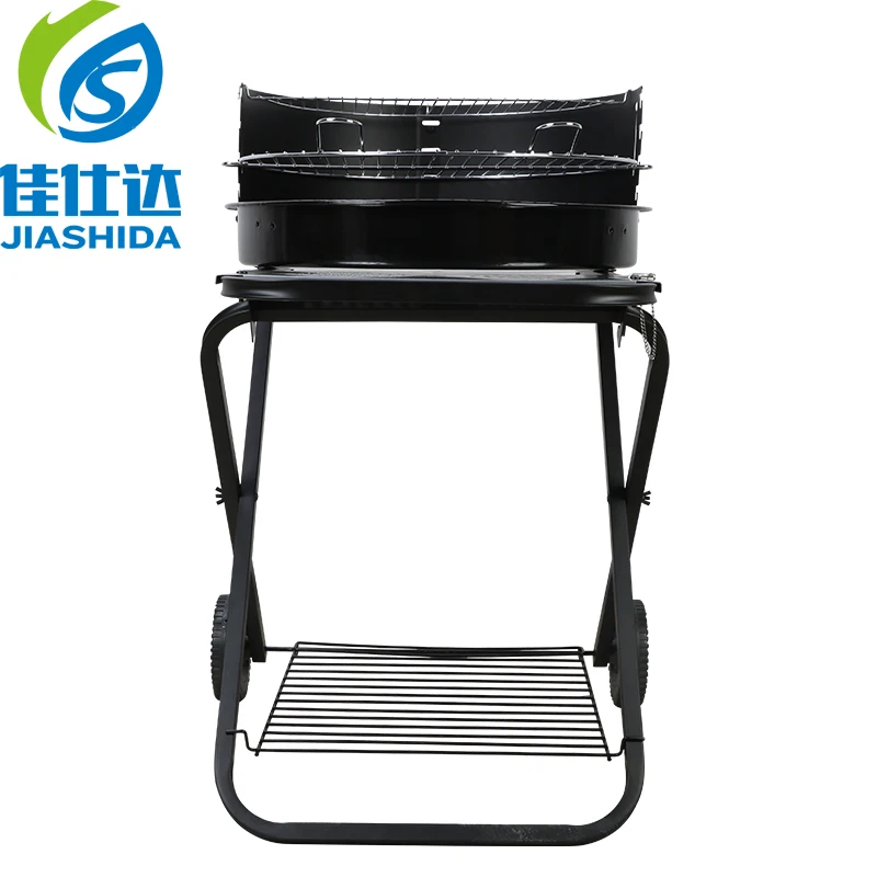 Outdoor bbq grills fold outdoor bbq grill charcoal patio barbecue oven charcoal bbq grill for home garden cooking