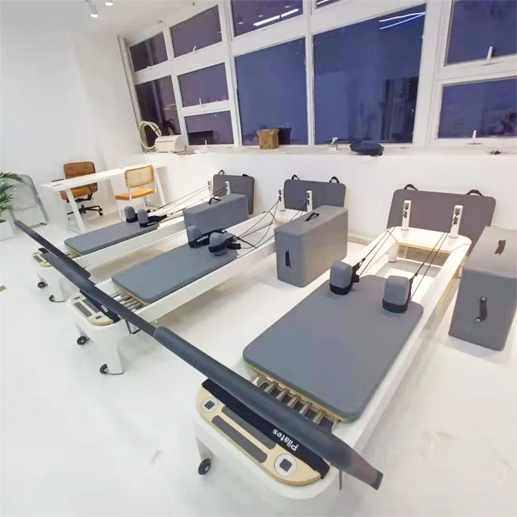 New Home Metal Folding Pilates Equipment Foldable Reformer Pilates Bed Machine Set Aluminum For Pilates Home Sale