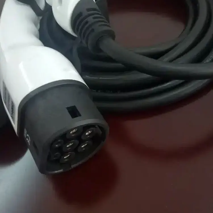 EV IEC 62196 -2 type 2 waterproof male  female cable plug connector