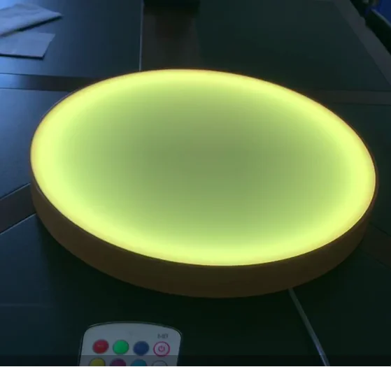 ECOJAS WD-CR-45  Modern Remote control intelligence LED round ceiling light fixture