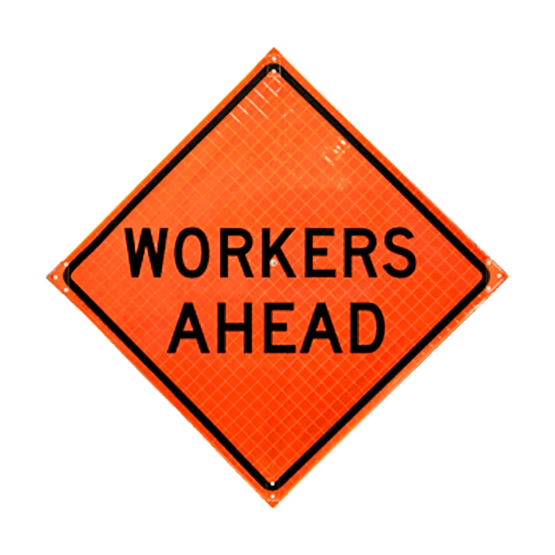Traffic Road Working Safety Warning Aluminum Plate Reflective Construction Sign