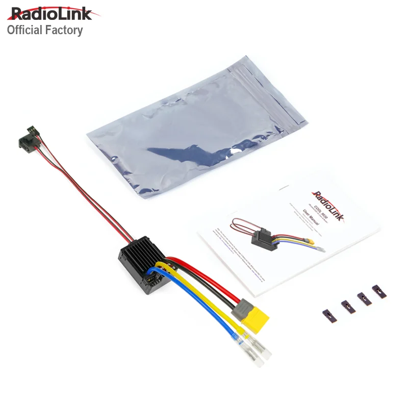 6-16.8V Electronic Speed Controller Radiolink Waterproof Brushed 90A RC ESC Cool 9030 For Brushed Motor Baitboat and Model Car
