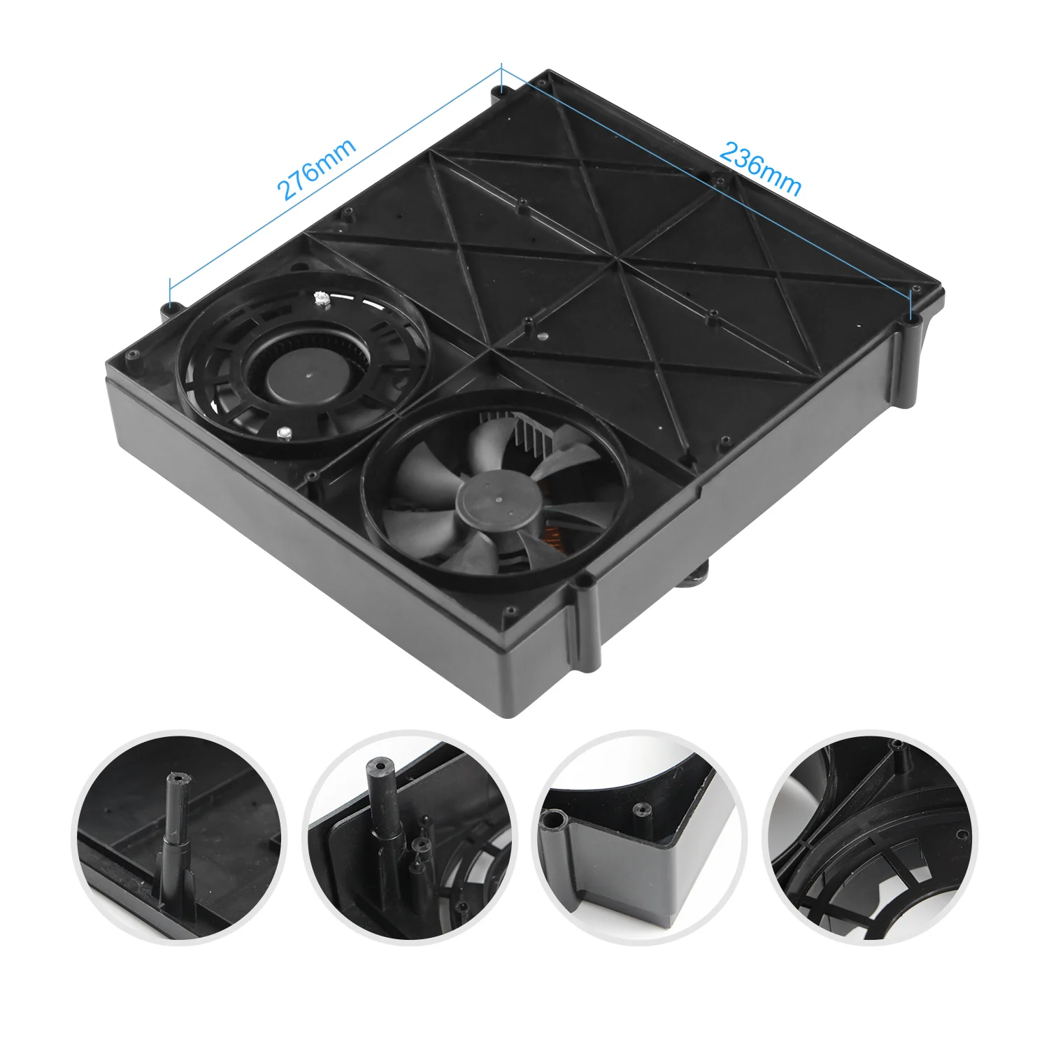 Черный портативный газовый нагреватель внутренний и открытый комнатный 1.3kW материал из нержавеющей стали