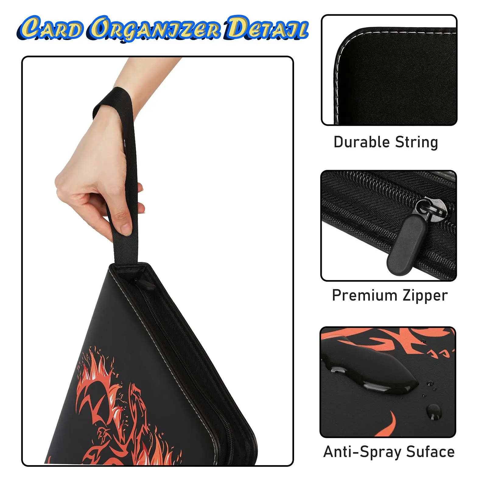 custom logo PU leather 2024 9 pocket poke mon tcg mtg sport hockey baseball football soccer collectible trading card book albums