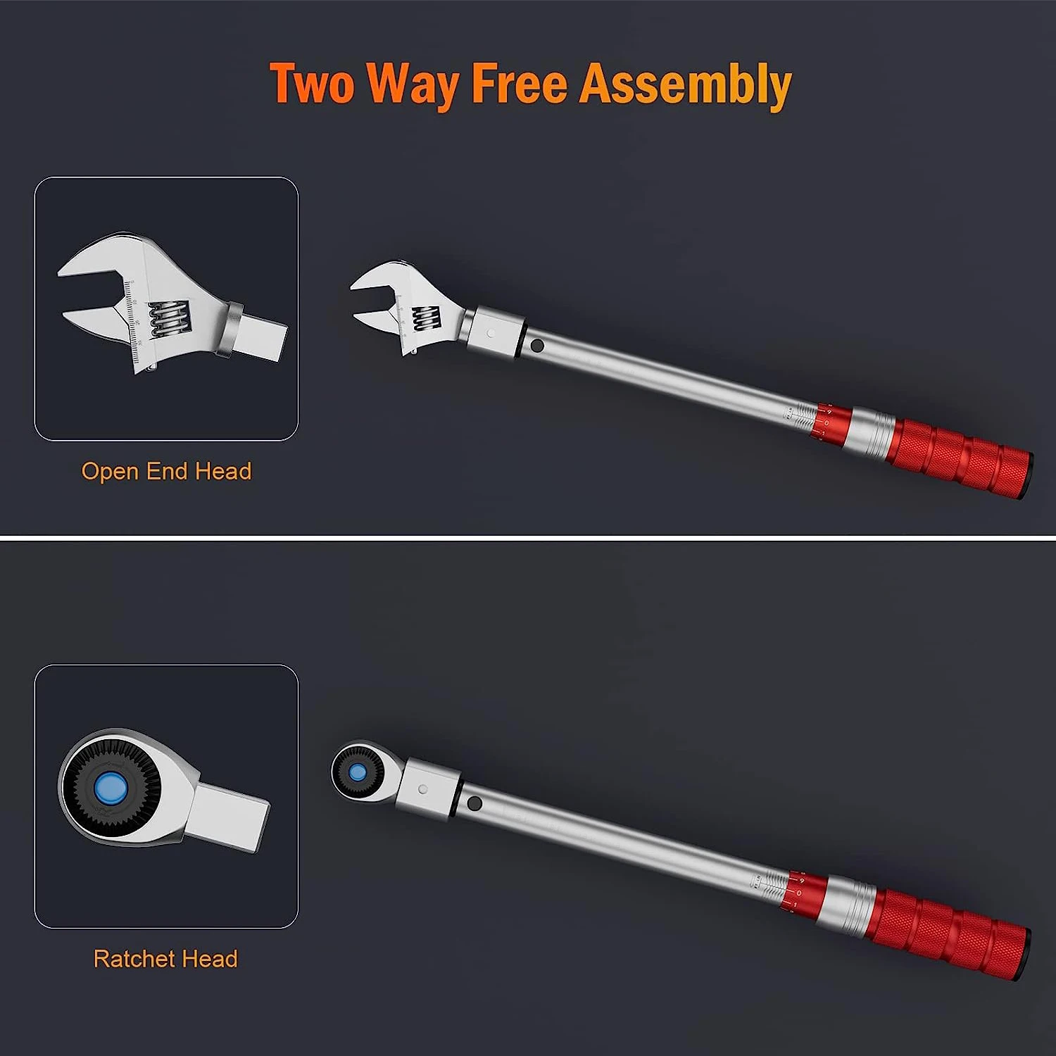 Manual Wholesale Torque Bicycle Repair Tools Set Super Torque Mini Set Wrench  with Interchangeable Jaw & Ratchet Head