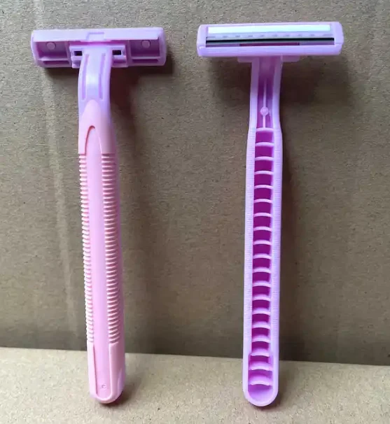 10PCS Sweden Stainless steel blade disposable razor facial hair shaving twin blade razor