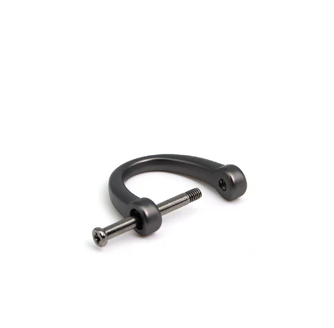 Wholesale 17mm 19mm Horseshoe Buckle Car Keychain Luggage Hardware Buckle D-shaped Buckle