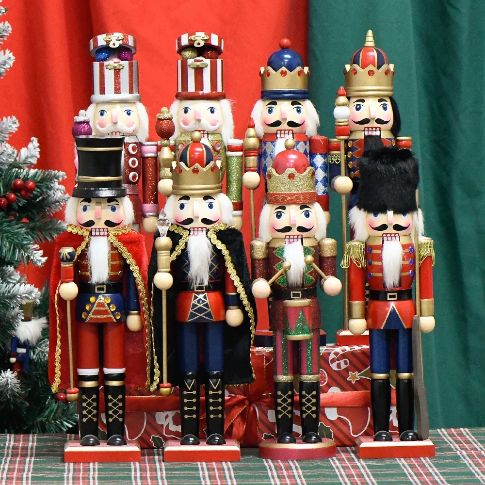 Navidad decor Christmas items Products figurine toys ornaments wood crafts nutcracker soldier doll ornaments wooden nutcracker