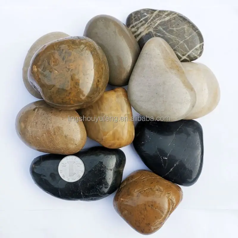 Mainly engaged in machine-made pebbles forgarden paving and garden landscaping rain flower stones/polished river pebbles 2-3 cm