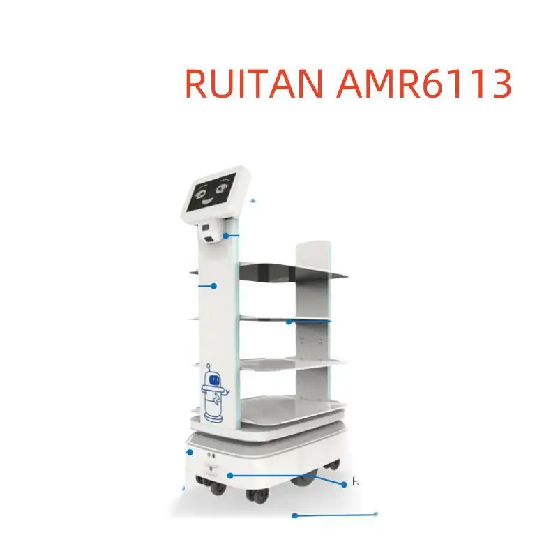 Intelligent  Robotic Delivery Food Delivery Agv Robot System Price Amr Robot Warehouse