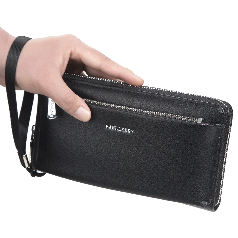 Long Men Wallets Fashion New Card Purse Multifunction Organ Leather Wallet For Male Zipper Wallet With Coin Pocket