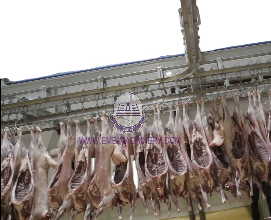 Automatic Sheep Halal Abattoir Machinery of Goat Meat Processing Convey Rail For Meat Plant