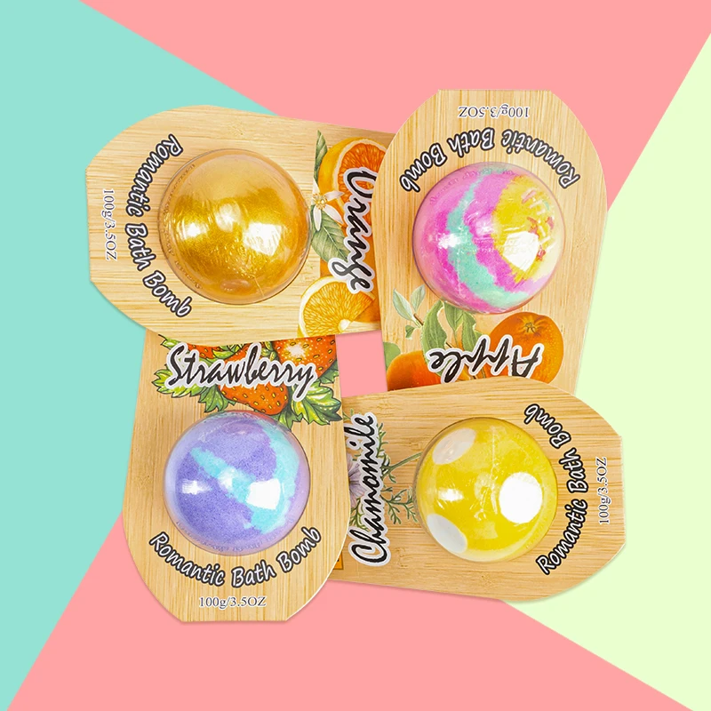 Private Label Spa Luxury Bath Salt Ball Bubble Fizzy Kids Gold Glitter Candy Bath Bomb Natural Vegan Citric Acid Bath Bombs