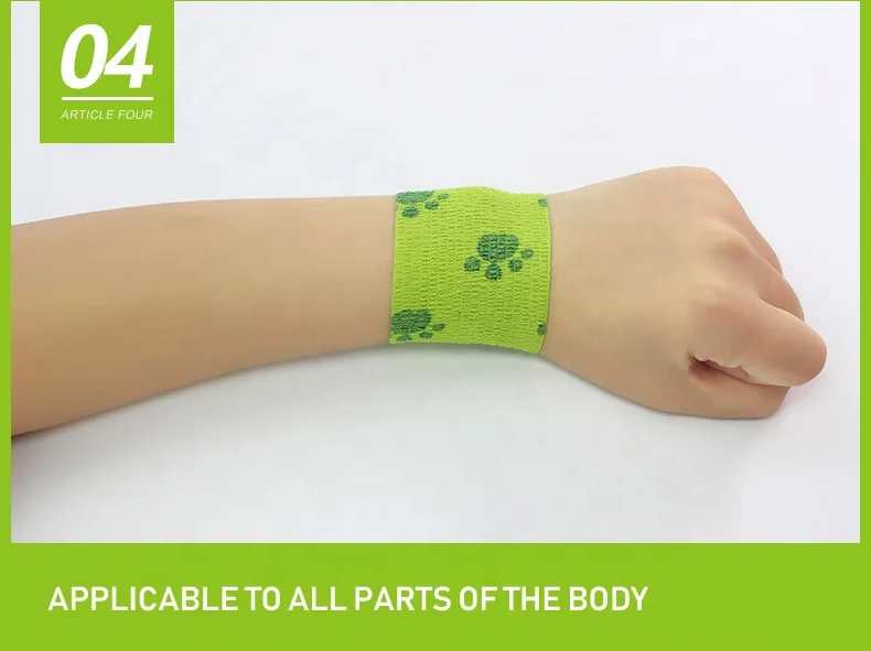 2023 Medical Materials Wound Dressing Product Nonwoven Cohesive Body Wrap Bandages  Custom Pet Bandage