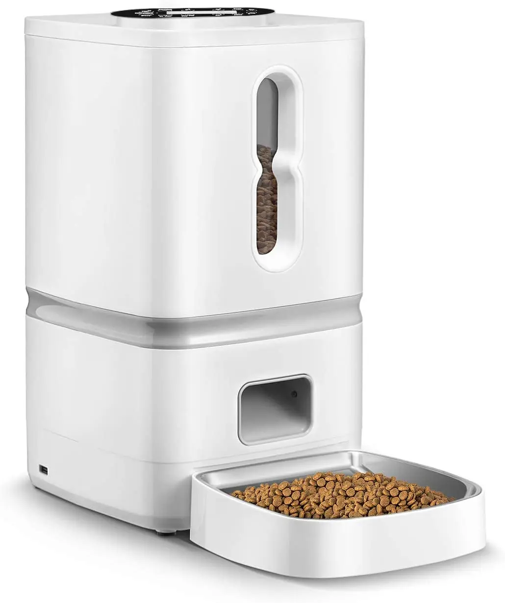 Phone App Remote Control Wifi 7L Cats Dogs Smart Feeder Pet With Two-Way Splitter