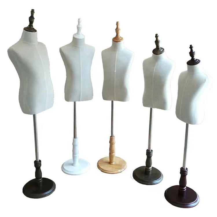 Clothing Store Window Display Mannequin Cloth Mold Plastic Half Body Kids Mannequin