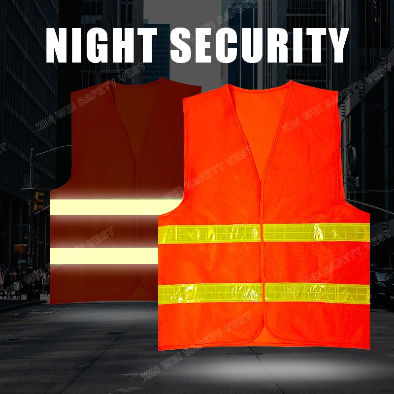 OEM Cheap High Visibility Reflective Safety Vest Construction Safety Jacket Road Riding  Work Safety Security Reflective Vest