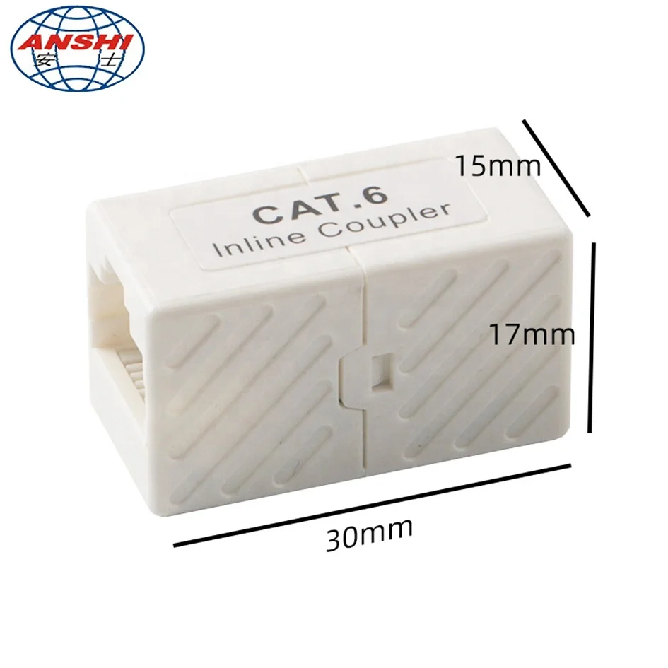 Female to Female RJ45 8P8C Keystone Jack CAT6 UTP Inline Coupler