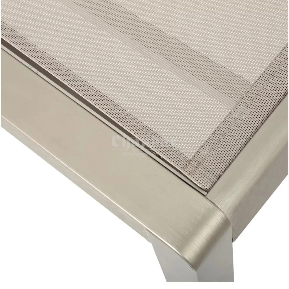 Sun Lounger Top Quality Furniture All Weather Adjustable Chair Beach Sun Loungers Metal Aluminum Outdoor Modern Contemporary