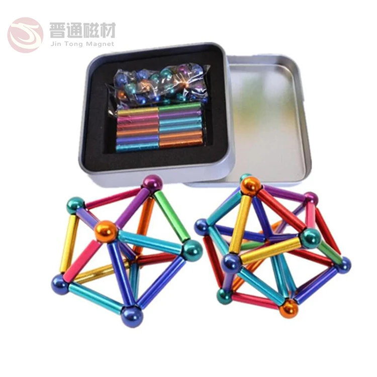 36 PCs Different colors with magnetic closure with creative Bucky Ball educational toys интеллигентая (YJ) for stress-multi