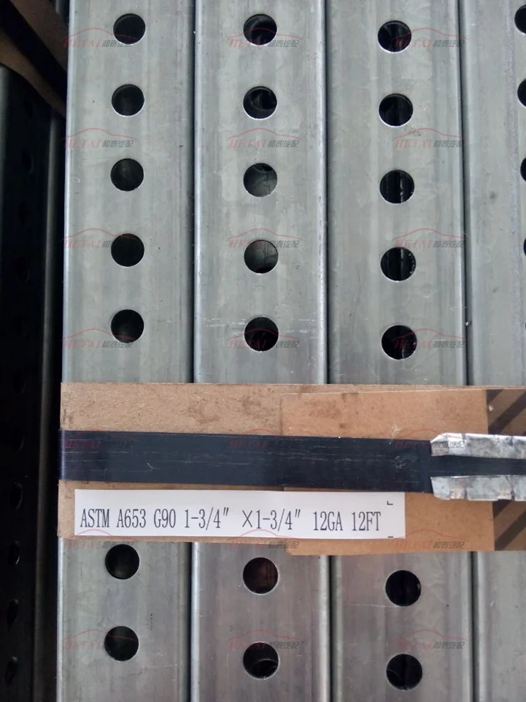 Galvanized Steel Perforated Square Sign Post