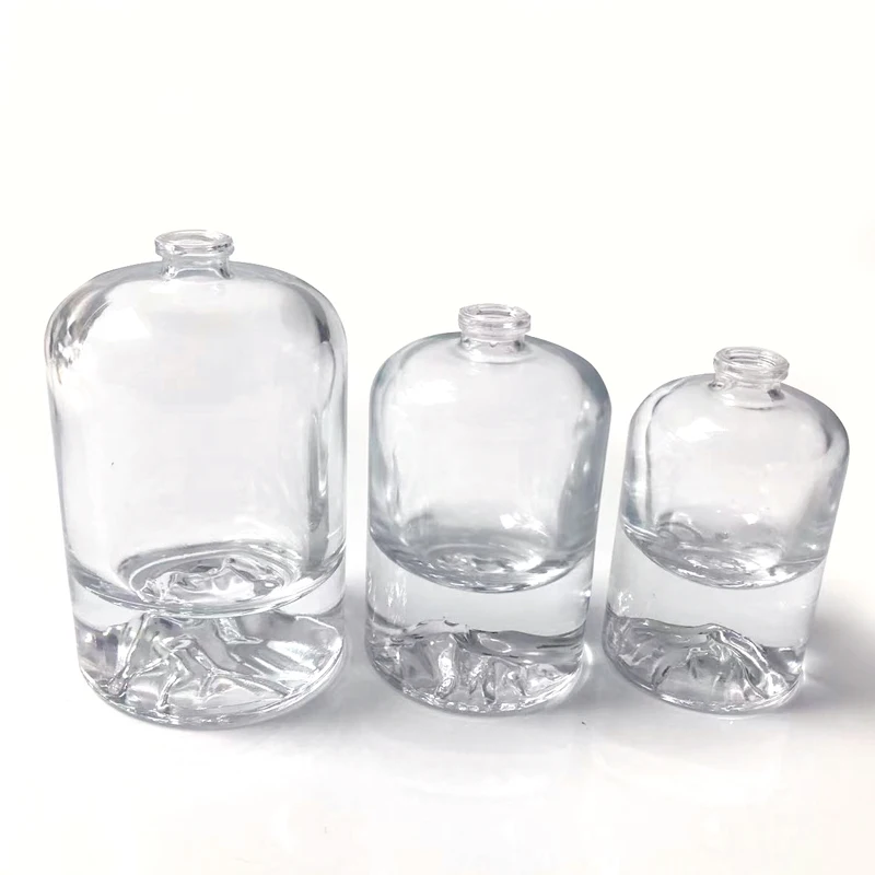 Design Luxury Ball Cover Top Parfum Botol Packaging Unique Empty 30ml 50ml 100ml Glass Spray Perfume Bottles For Sale