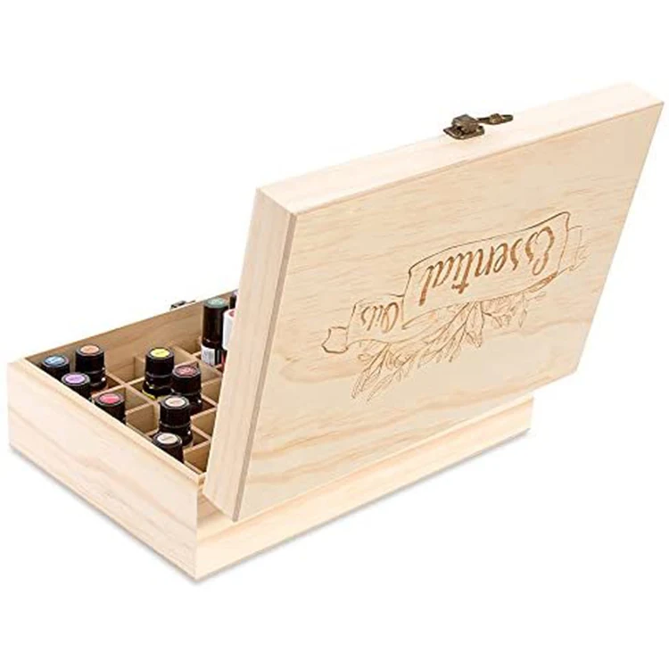 Modern Design Neating your Essential Oil Bottles with Wooden Essential Oil Box Essential Oil Bottles Storage Box