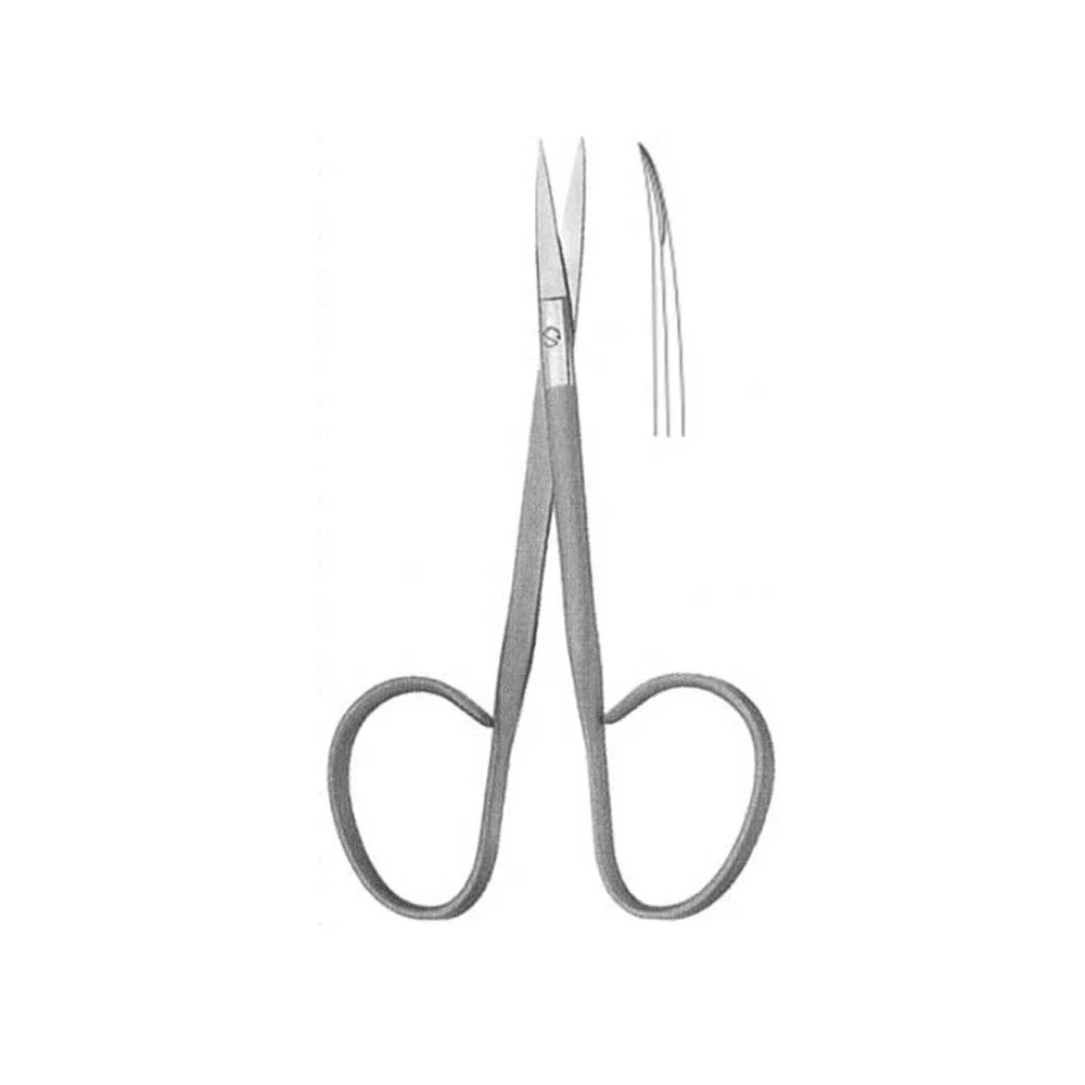 Iris Electric Stainless Steel Scissors with Ribbon Handle Standard Surgical Instrument Plastic and Metal Material