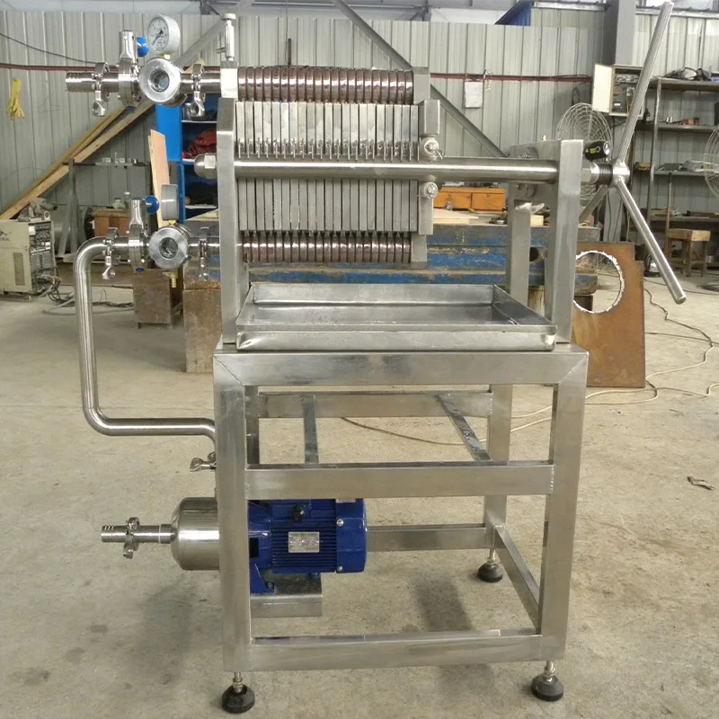 Wine Filter Press Machine for Solid-liquid Separation Sanitary Plate and Frame Filter Press Machine