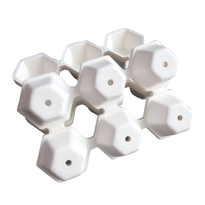 Tray Food Packaging Tray Custom Pulp Paper Cakes and Chocolates Paper for Wedding OEM Packaging Inserts Pulp Moulding