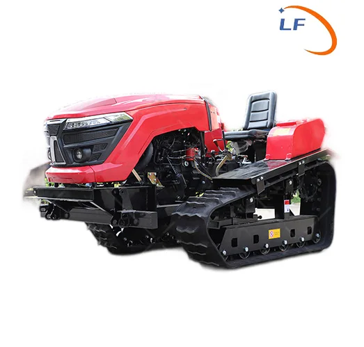 Farm Crawler Tractor 90 HP Crawler Tractor Price Large 90HP Rubber Track Crawler Tractor With Rotary Tiller In Indonesia