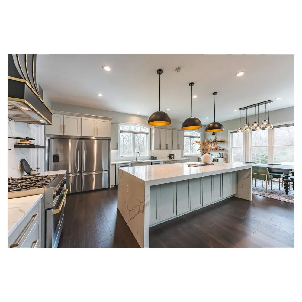 Wholesale Price Ready To Assemble Kitchen Cabinet Doors solid wood Kitchen Cabinet Modern Design Kitchen Cabinets