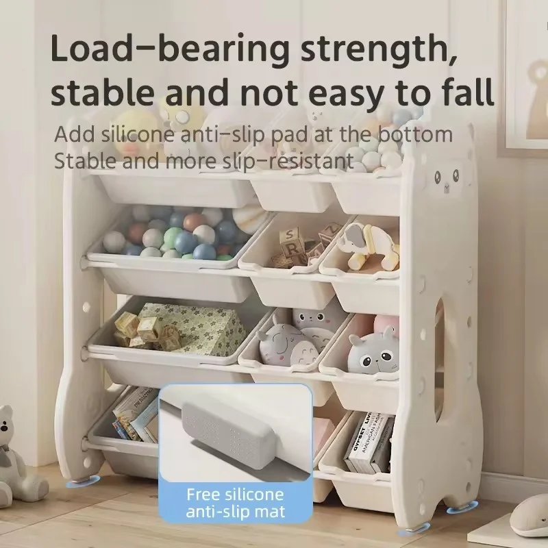 Thickened Large Capacity Toys Storage Cabinet Children Organizer Plastic Toy Kitchen Cabinet For Kids