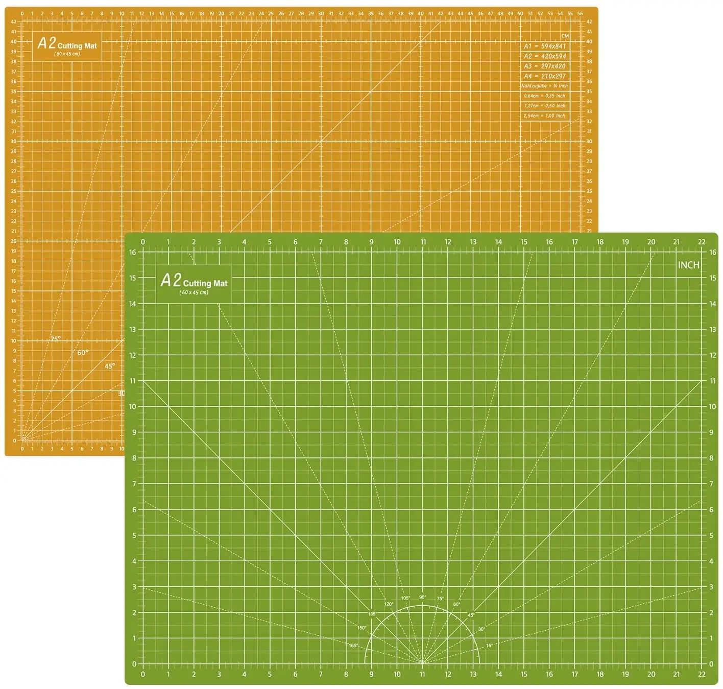 Самовосстанавливающийся ПВХ нескользящий двусторонний коврик A2 18x24 дюйма для творчества, шитья, скрапбукинга, резки