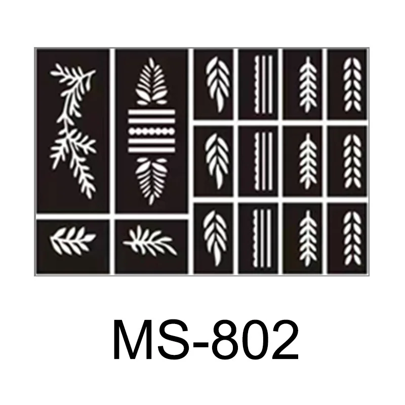 Custom Self Adhesive Temporary Henna Tattoo Paste  stencil Hand painted finger  Juice spray tattoo stencils
