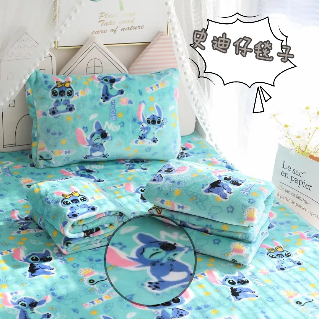 Sanrioed Kitty Cat Throw Blanket Kawaii Blankets for Beds Anime Printed Cartoon Coral Velvet Winter Thickening Keep Warm Quilt