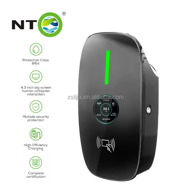 NTO 7Kw 11Kw 22Kw 230V Регулируемый 16A 32A Ev Зарядные устройства Тип 2 портативное зарядное устройство 5М кабель для электромобиля